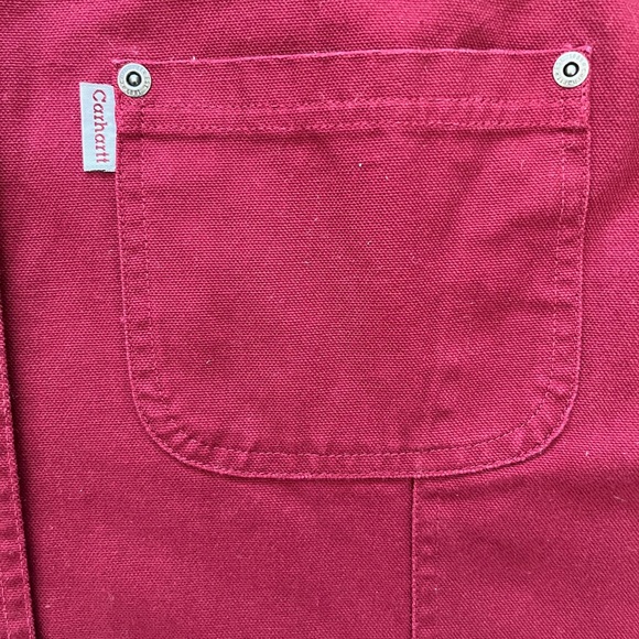 Carhartt for Women’s Pink Snap Button Flannel Lined Cotton Jacket Size XL - Picture 4 of 6